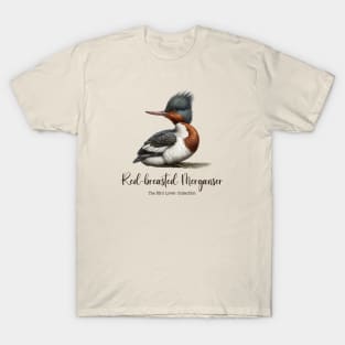 Red-breasted Merganser - The Bird Lover Collection T-Shirt